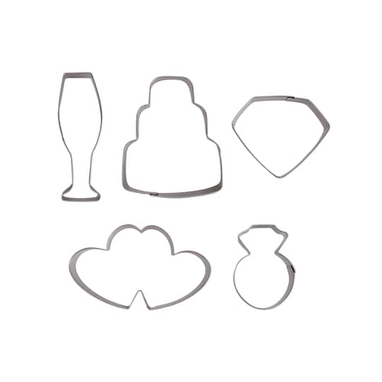 Wedding Stainless Steel Mini Cookie Cutter Set by Celebrate It&#xAE;